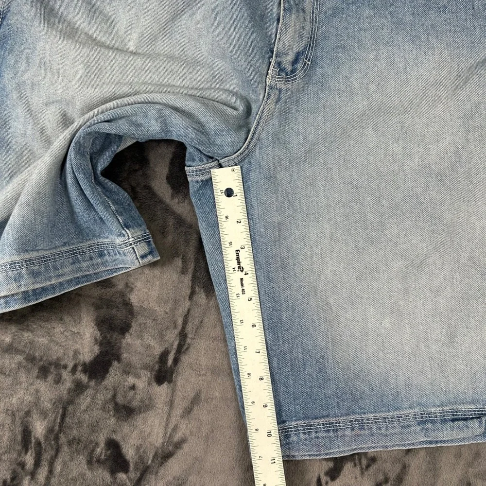 Enyce Denim Carpenter Shorts Mens 36 Light Blue Y2K Baggy Hip Hop 101 Utility